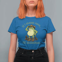 Funny Cowboy Frog Western Meme T Shirt For Women If I Shenan Once I Will Shenanigan