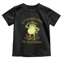 Funny Cowboy Frog Western Meme Toddler T Shirt If I Shenan Once I Will Shenanigan