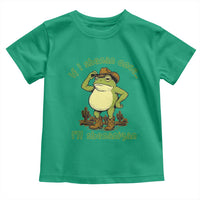 Funny Cowboy Frog Western Meme Toddler T Shirt If I Shenan Once I Will Shenanigan