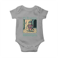 Funny Medieval Frog Knight Fantasy RPG Meme Baby Onesie Off To Commit Shenanigans