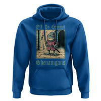 Funny Medieval Frog Knight Fantasy RPG Meme Hoodie Off To Commit Shenanigans