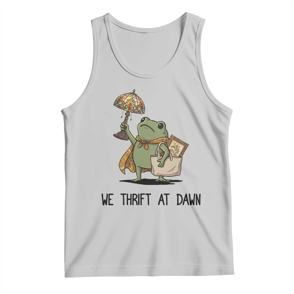 Funny Thrifting Frog Vintage Antique Hunter Tank Top We Thrift At Dawn Humor