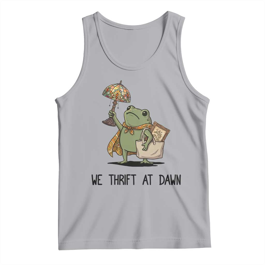Funny Thrifting Frog Vintage Antique Hunter Tank Top We Thrift At Dawn Humor
