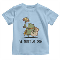 Funny Thrifting Frog Vintage Antique Hunter Toddler T Shirt We Thrift At Dawn Humor