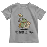 Funny Thrifting Frog Vintage Antique Hunter Toddler T Shirt We Thrift At Dawn Humor