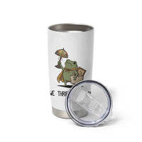 Funny Thrifting Frog Vintage Antique Hunter Tumbler Cup We Thrift At Dawn Humor