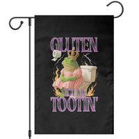 Funny Gluten Free Frog Princess Toilet Meme Garden Flag Gluten Got Me Tootin