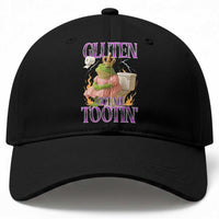 Funny Gluten Free Frog Princess Toilet Meme Baseball Cap Gluten Got Me Tootin