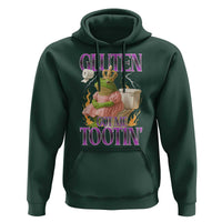 Funny Gluten Free Frog Princess Toilet Meme Hoodie Gluten Got Me Tootin