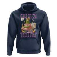 Funny Gluten Free Frog Princess Toilet Meme Hoodie Gluten Got Me Tootin