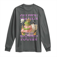 Funny Gluten Free Frog Princess Toilet Meme Long Sleeve Shirt Gluten Got Me Tootin