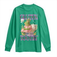 Funny Gluten Free Frog Princess Toilet Meme Long Sleeve Shirt Gluten Got Me Tootin