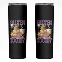 Funny Gluten Free Frog Princess Toilet Meme Skinny Tumbler Gluten Got Me Tootin