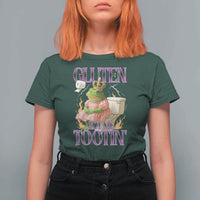 Funny Gluten Free Frog Princess Toilet Meme T Shirt For Women Gluten Got Me Tootin