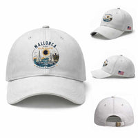 Mallorca Spain 2026 Total Solar Eclipse Baseball Cap Sailing Cruise Totality Sail Explore Experience Travel Souvenir