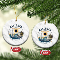 Mallorca Spain 2026 Total Solar Eclipse Ceramic Ornament Sailing Cruise Totality Sail Explore Experience Travel Souvenir