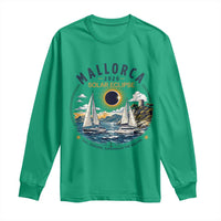 Mallorca Spain 2026 Total Solar Eclipse Long Sleeve Shirt Sailing Cruise Totality Sail Explore Experience Travel Souvenir
