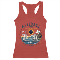 Mallorca Spain 2026 Total Solar Eclipse Racerback Tank Top Sailing Cruise Totality Sail Explore Experience Travel Souvenir