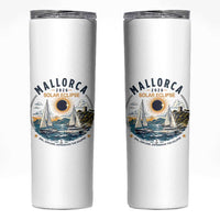 Mallorca Spain 2026 Total Solar Eclipse Skinny Tumbler Sailing Cruise Totality Sail Explore Experience Travel Souvenir