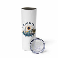 Mallorca Spain 2026 Total Solar Eclipse Skinny Tumbler Sailing Cruise Totality Sail Explore Experience Travel Souvenir