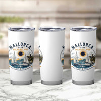 Mallorca Spain 2026 Total Solar Eclipse Tumbler Cup Sailing Cruise Totality Sail Explore Experience Travel Souvenir