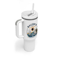 Mallorca Spain 2026 Total Solar Eclipse Tumbler With Handle Sailing Cruise Totality Sail Explore Experience Travel Souvenir