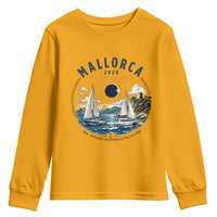 Mallorca Spain 2026 Total Solar Eclipse Youth Sweatshirt Sailing Cruise Totality Sail Explore Experience Travel Souvenir