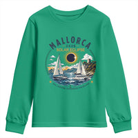 Mallorca Spain 2026 Total Solar Eclipse Youth Sweatshirt Sailing Cruise Totality Sail Explore Experience Travel Souvenir