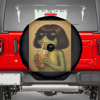 Funny Frog Bob Haircut Renaissance Painting Meme Spare Tire Cover