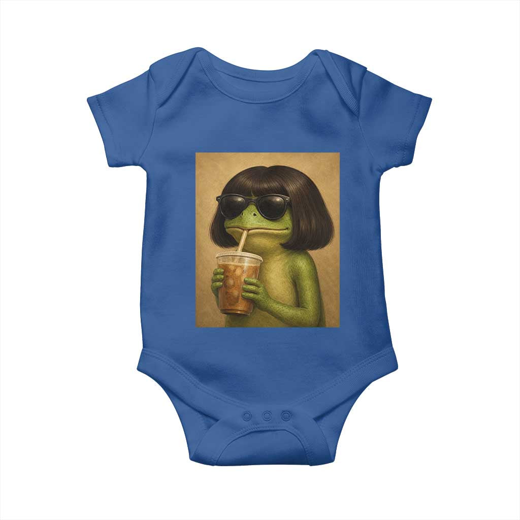 Funny Frog Bob Haircut Renaissance Painting Meme Baby Onesie