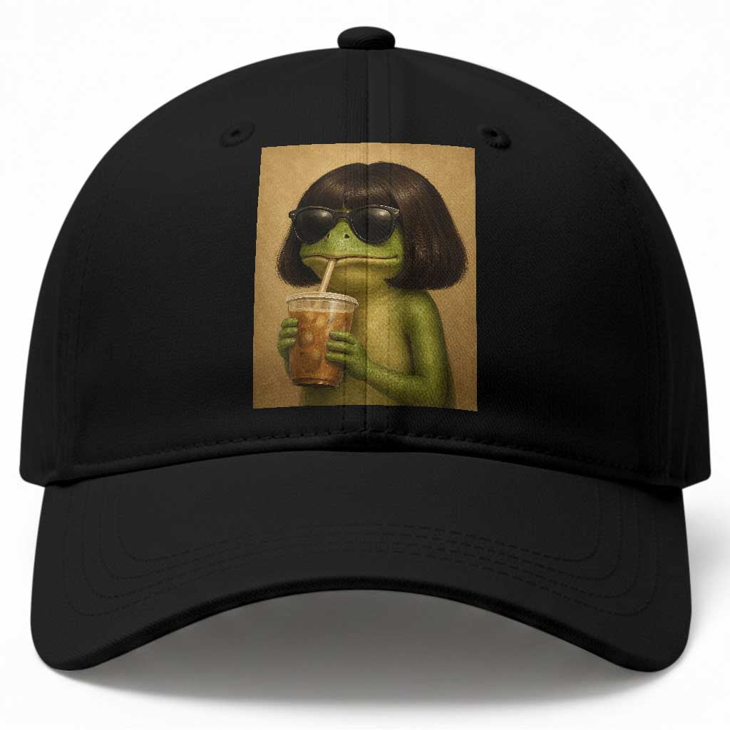 Funny Frog Bob Haircut Renaissance Painting Meme Baseball Cap