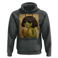Funny Frog Bob Haircut Renaissance Painting Meme Hoodie