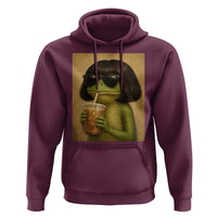 Funny Frog Bob Haircut Renaissance Painting Meme Hoodie
