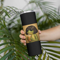 Funny Frog Bob Haircut Renaissance Painting Meme Skinny Tumbler