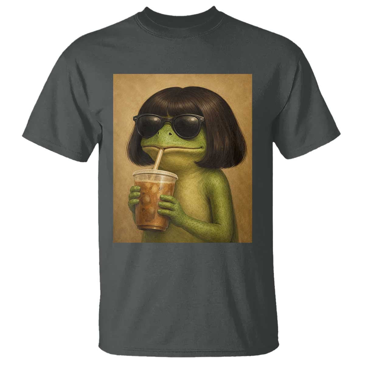 Funny Frog Bob Haircut Renaissance Painting Meme T Shirt