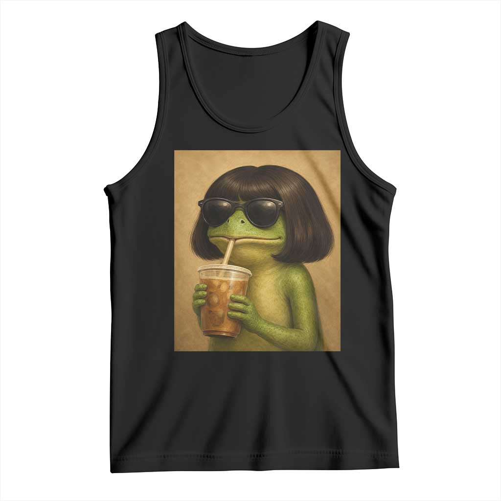Funny Frog Bob Haircut Renaissance Painting Meme Tank Top