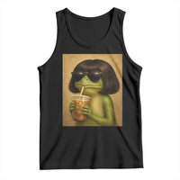 Funny Frog Bob Haircut Renaissance Painting Meme Tank Top
