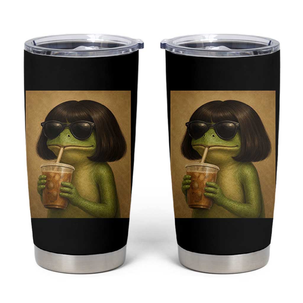 Funny Frog Bob Haircut Renaissance Painting Meme Tumbler Cup