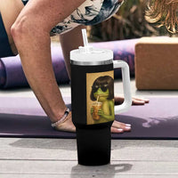 Funny Frog Bob Haircut Renaissance Painting Meme Tumbler With Handle