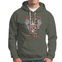 Western Skull Hoodie Somebody Save Me From Myself Country Music Western Retro - Wonder Print Shop