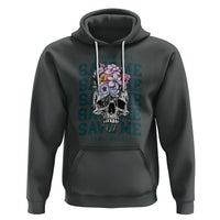 Retro Western Skull Hoodie Somebody Save Me From Myself Country Music - Wonder Print Shop