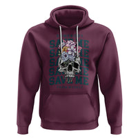 Retro Western Skull Hoodie Somebody Save Me From Myself Country Music - Wonder Print Shop