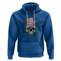 Retro Western Skull Hoodie Somebody Save Me From Myself Country Music - Wonder Print Shop