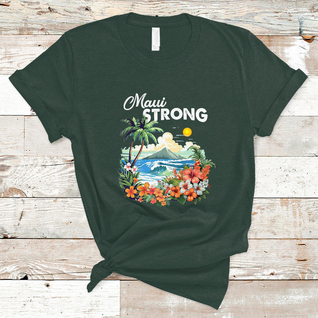 Maui Strong Hawaii Strong Pray For Maui Island T Shirt - Wonder Print Shop