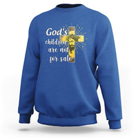 God's Children Sweatshirt Not For Sale End Human Trafficking - Wonder Print Shop