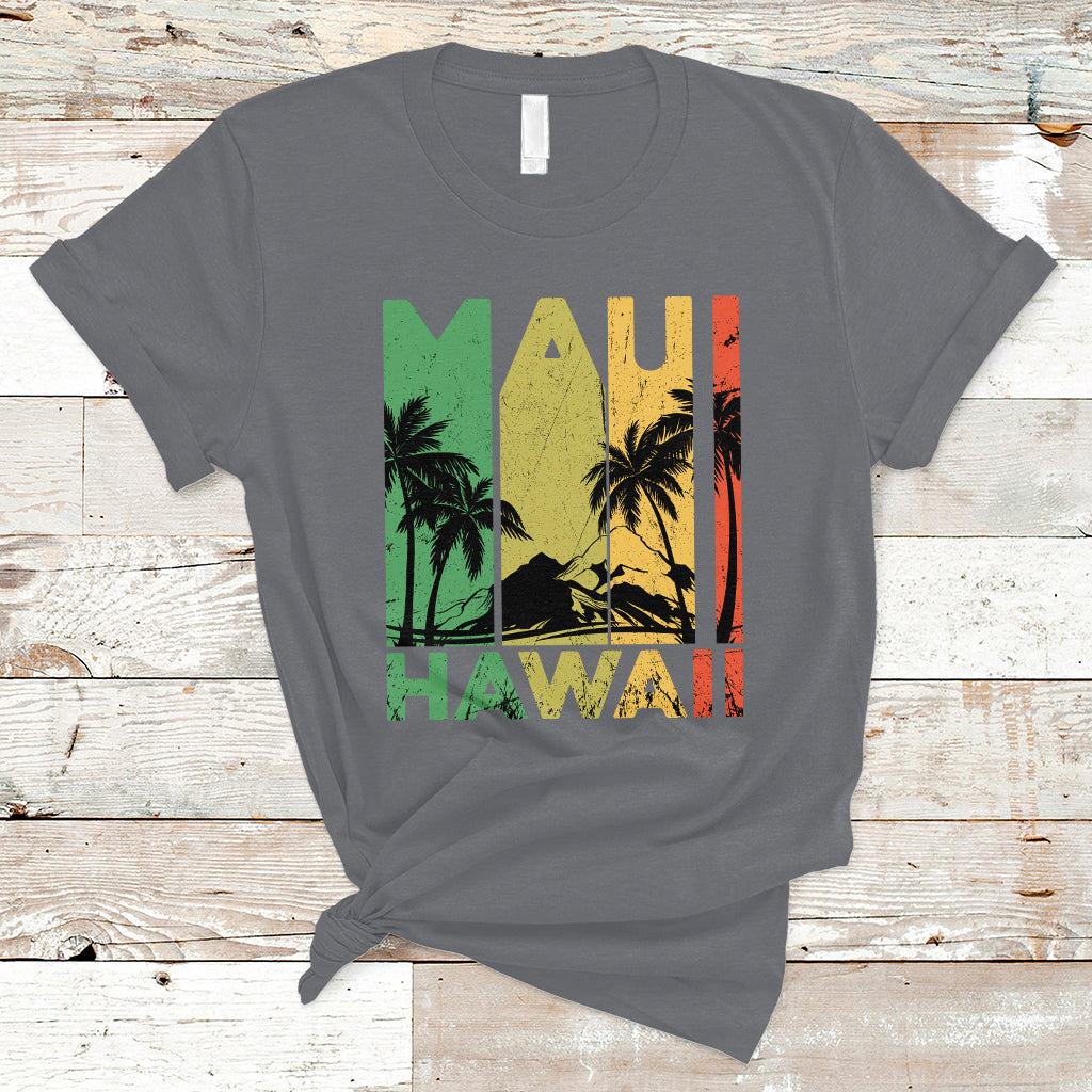 Maui Hawaii Pray For Maui Strong Hawaii Strong Retro T Shirt - Wonder Print Shop