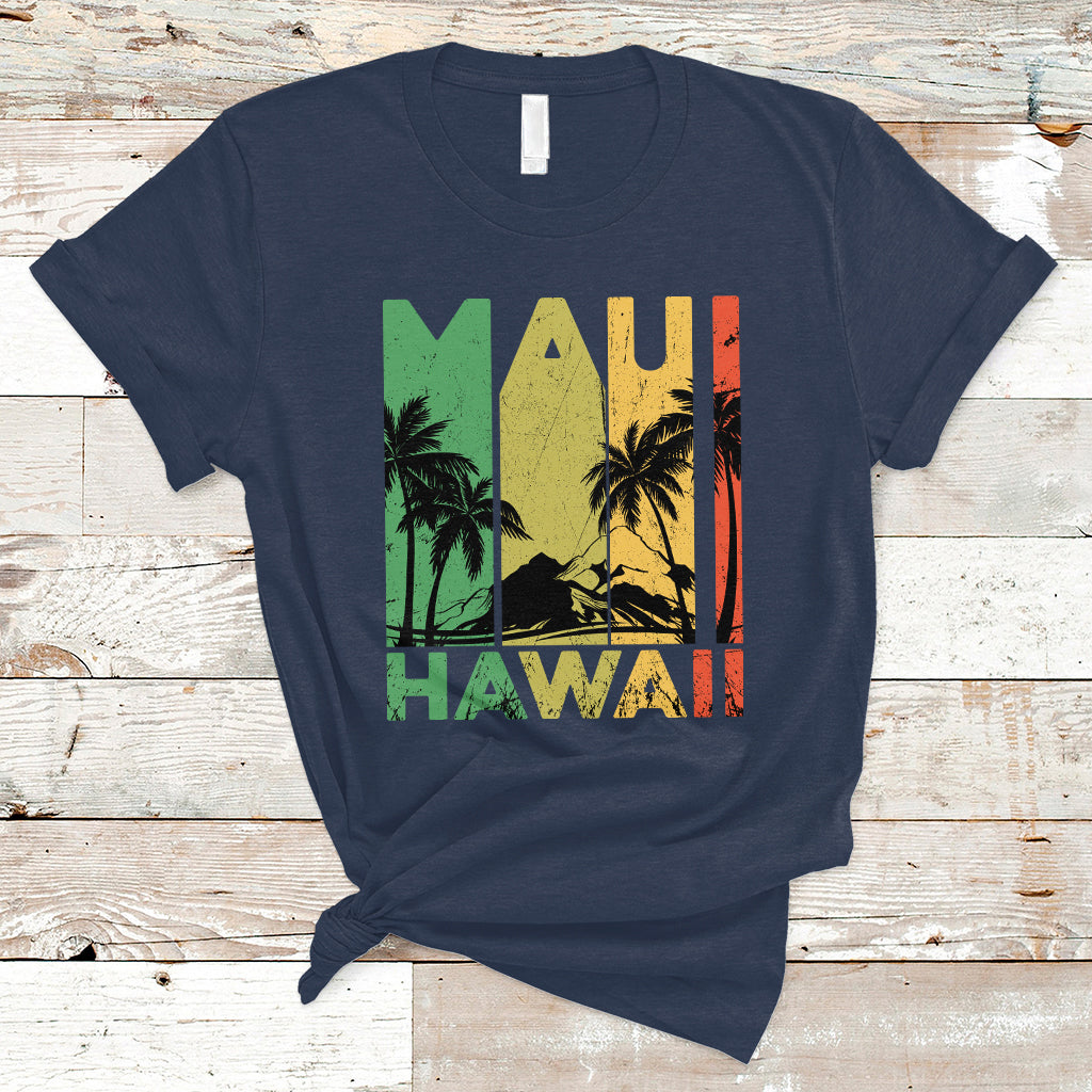 Maui Hawaii Pray For Maui Strong Hawaii Strong Retro T Shirt - Wonder Print Shop
