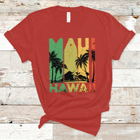 Maui Hawaii Pray For Maui Strong Hawaii Strong Retro T Shirt - Wonder Print Shop