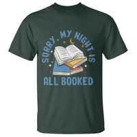 Reading T Shirt Sorry My Night Is All Booked Reader Book Lover - Wonder Print Shop