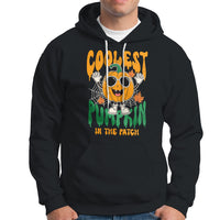 Fall Pumpkin Hoodie Coolest Pumpkin In The Patch Autumn Halloween Spooky Season - Wonder Print Shop